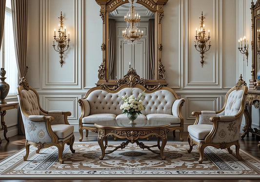 European Design Imperial Elegance wooden Carved Sofa Set