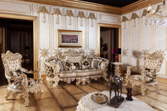 Cream color royal sofa set