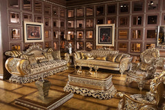 Deep carving royal sofa set