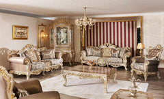 Dark cyan color sofa set