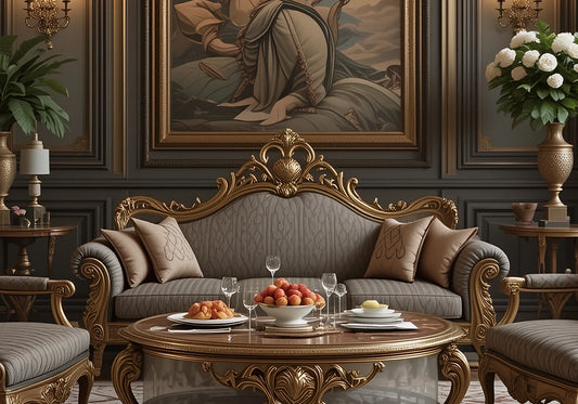 Antique Design Majestic Heirloom Wooden High-Carved Sofa Set