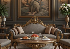 Antique Design Majestic Heirloom Wooden High-Carved Sofa Set