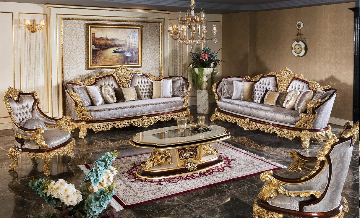 Royal antique living room sofa set