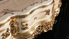 European Style Glossy Carving TV Cabinet