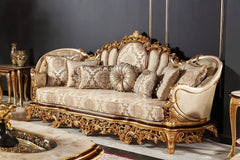 Deep wooden carving sofa