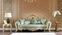 royal carving sofa and corner table