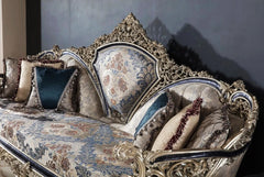 beautiful hand carving on sofas