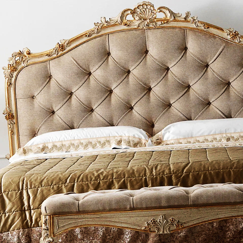 A luxury bed set