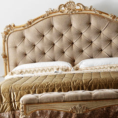 A luxury bed set