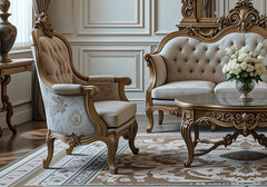 European Design Imperial Elegance wooden Carved Sofa Set