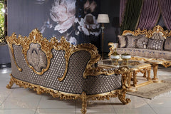 Back view of 3 seater sofa