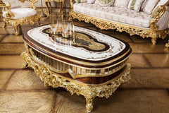 deep and fine carved center table