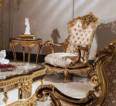 Royal look arm chair and corner table