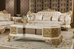 royal white center table
