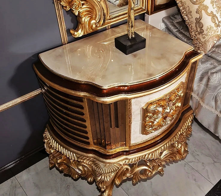 a good support of side table with bed set