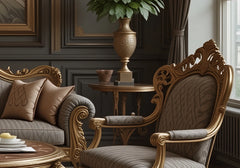 Antique Design Majestic Heirloom Wooden High-Carved Sofa Set