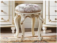 Luxury Modern European Style Teak Wood Carving Dressing Table