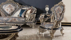 royal style wooden arm chair