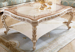 deep carving center table