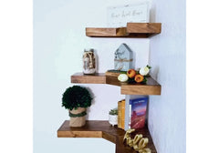 Hand Crafted Teak Wooden Corner