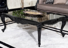 full glossy black center table