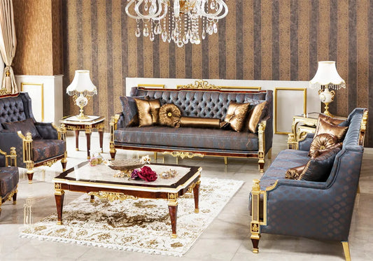 Dark Grey color Royal Sofa Set