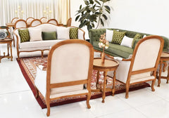 light carving wooden sofa set