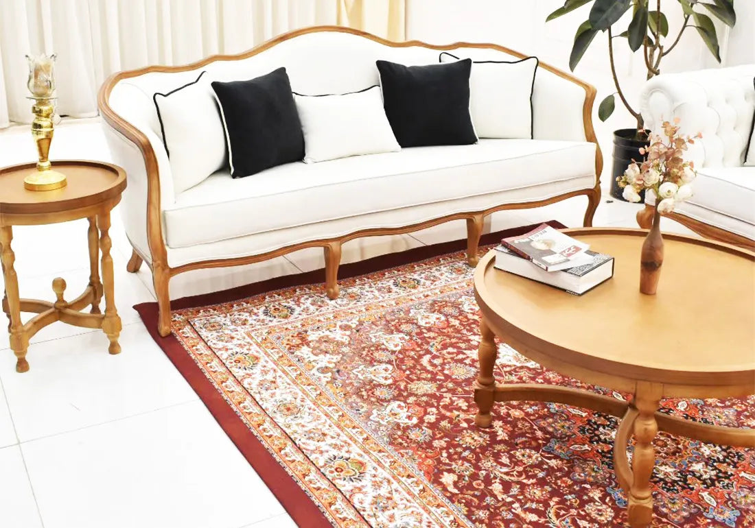 classical 3 seater sofa with table