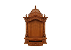 Naturally hand carved wooden temple