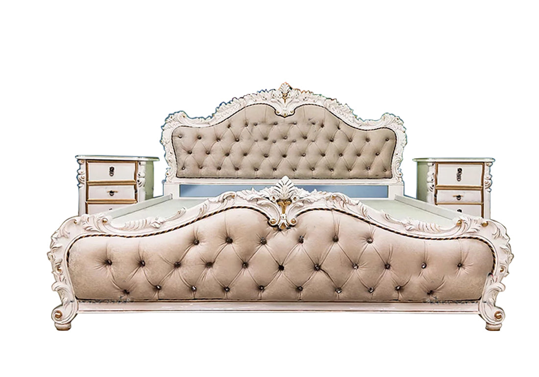 European style teakwood bed