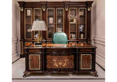 Exquisite Beautifully Hand Carved Wooden Office Desk