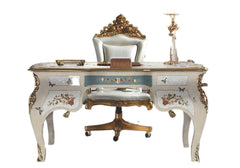 Minimalist European Style Teak Wooden Office Table