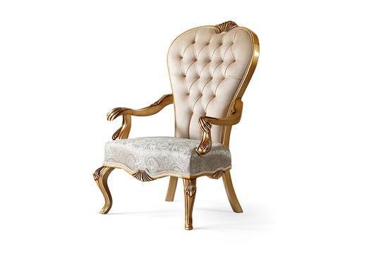 The Opulent Haven Artisan Carved Armchair
