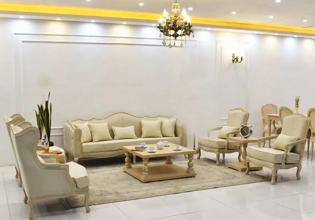 lite carving wooden sofa set