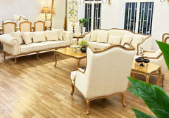 White Color Classical Sofa Set