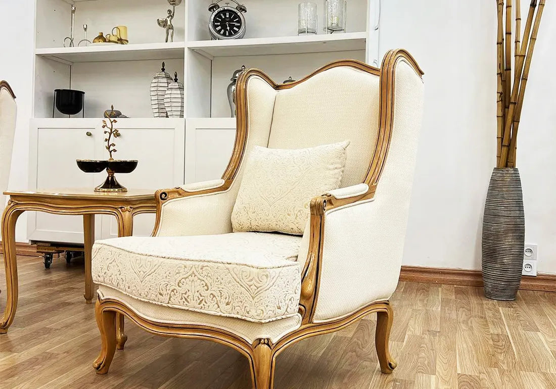 One classical white sofa chair