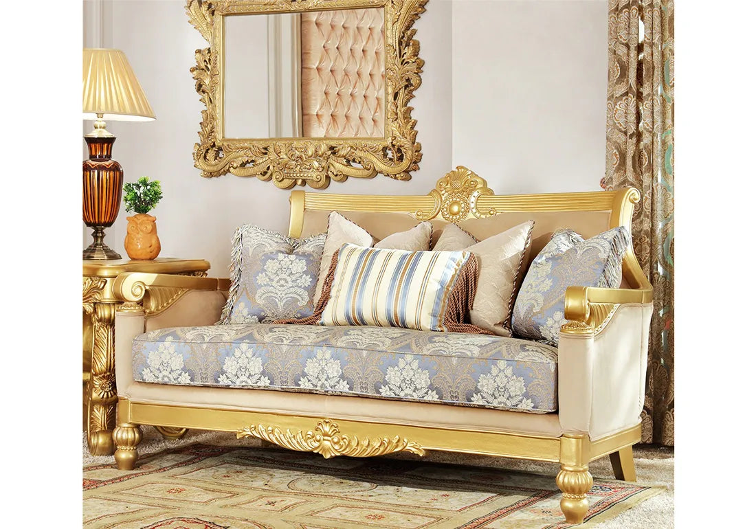 2 Seater Golden Sofa