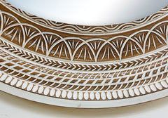 Timeless Grace Handcrafted Wooden Mirror Frame