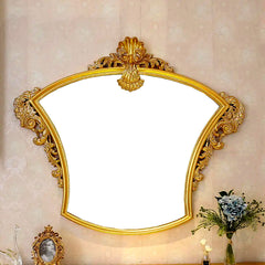 Luxury Classic Hand Carving Solid Teak Wood Dressing Table