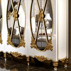 Exquisite Hand-Carving Teak Wood Wardrobe legs