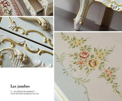 Classic European Style Teak Wood TV cabinet