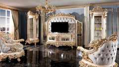 Luxury And Classic Teak Wood TV Cabinet