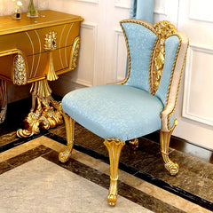 Luxury Classic Hand Carving Solid Teak Wood Dressing Table