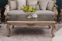 classical 3 seater sofa and center table