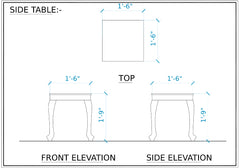 Royal Look Premium Wooden Black Sofa Set