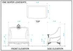 Royal Antique Living Room European Style Sofa Set