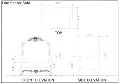 Luxury Look Classical Handmade Omaha Sofa Set