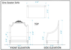 Royal Style Handmade Teakwood Sofa Set and Table