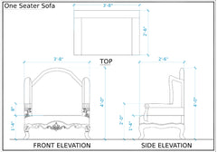 Heavy Carving Luxury Phoenix Sofa Set and Table
