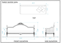Classical Teak Wooden Carving Sofa Set